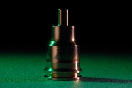 Hydrogen injector sleeve in close-up