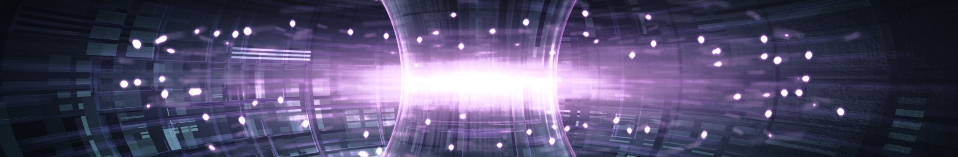 Illustration of fusion energy inside a fusion reactor