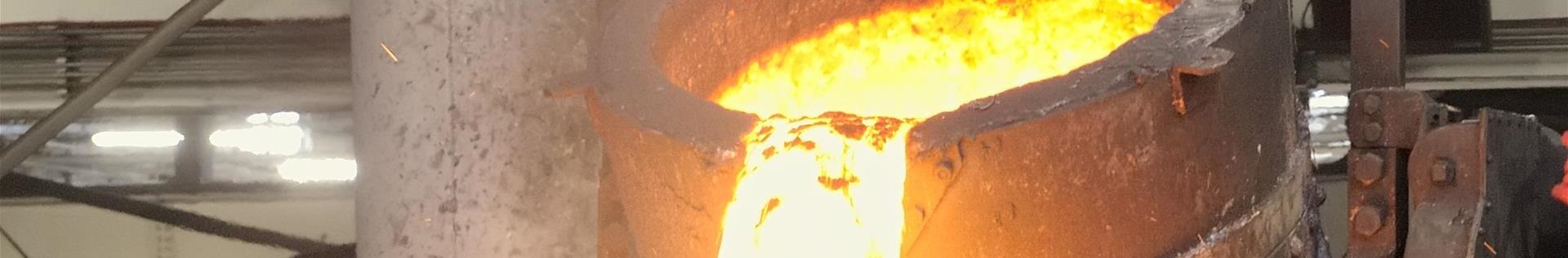 Heißes geschmolzenes Metall