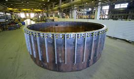 Cooling elements in test assembly in a ring form