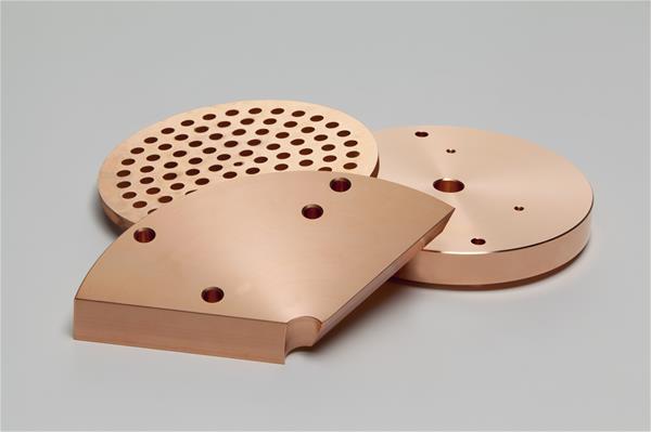 Different ultra pure anode shapes after machining