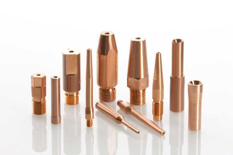 Copper Welding Contact Tips, Arc Tips