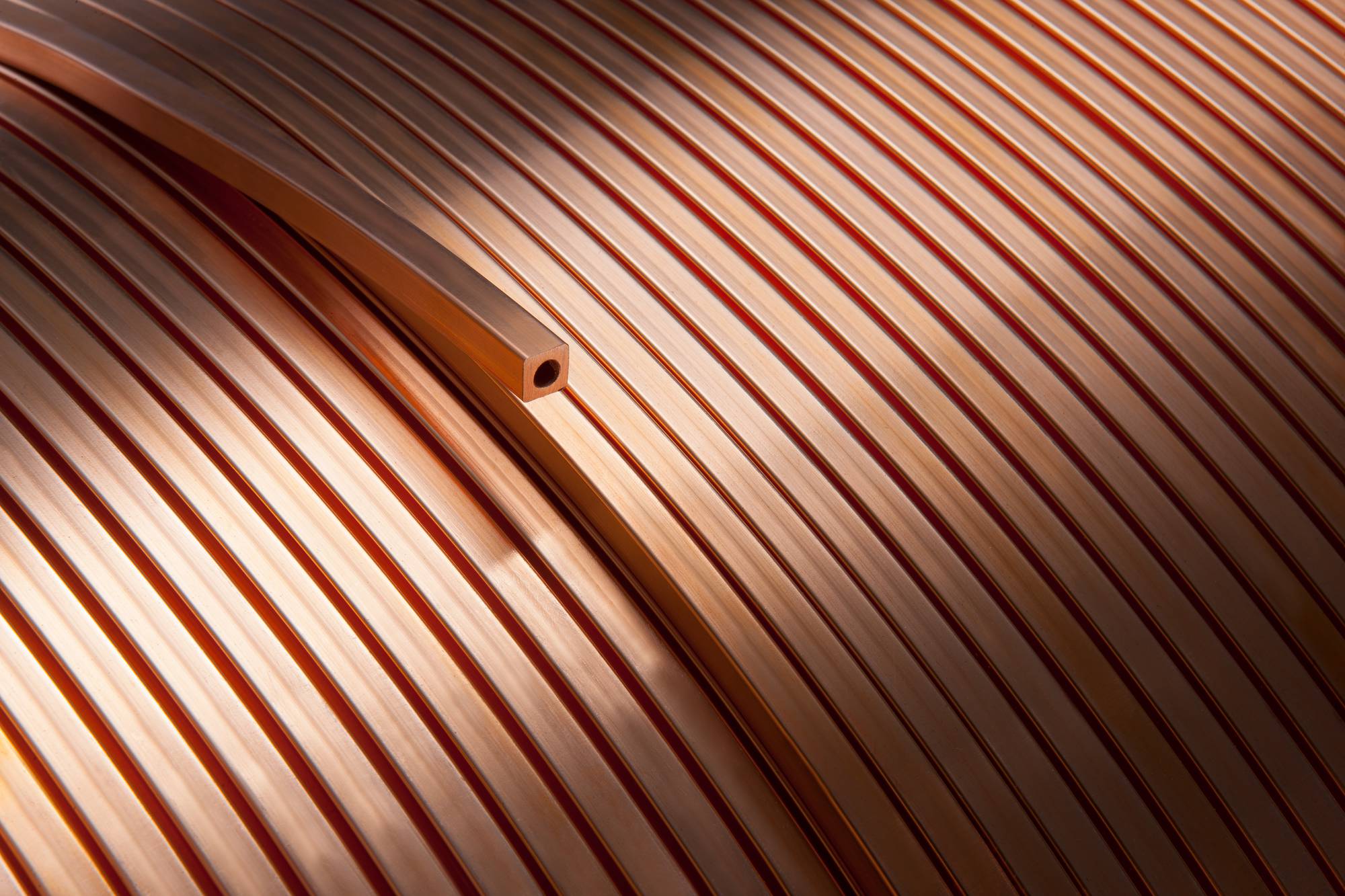 Luvata's Mileon Copper Hollow Conductor on a Coil