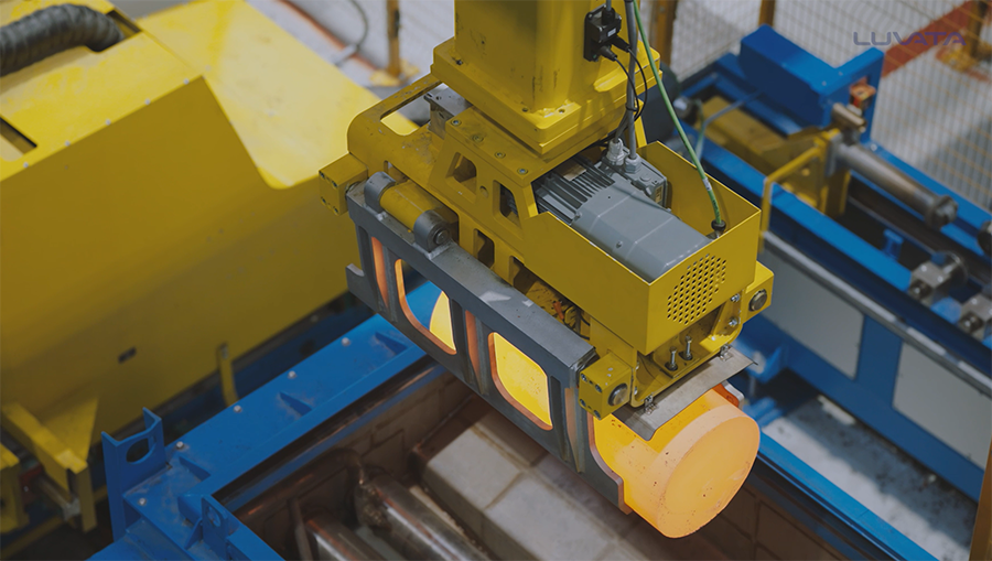 Luvata's the world’s most automated hot extrusion press