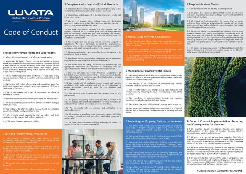 Luvata Code of Conduct image
